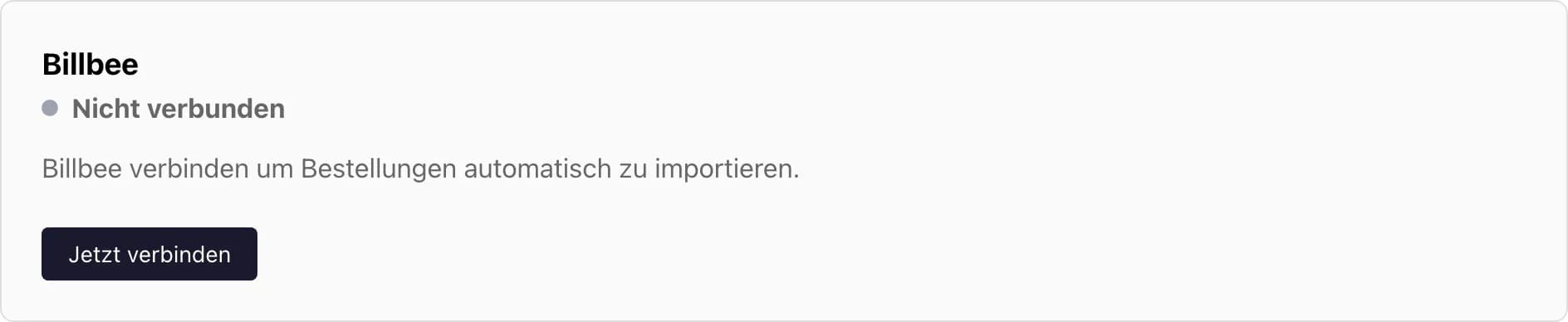 Billbee-Integration